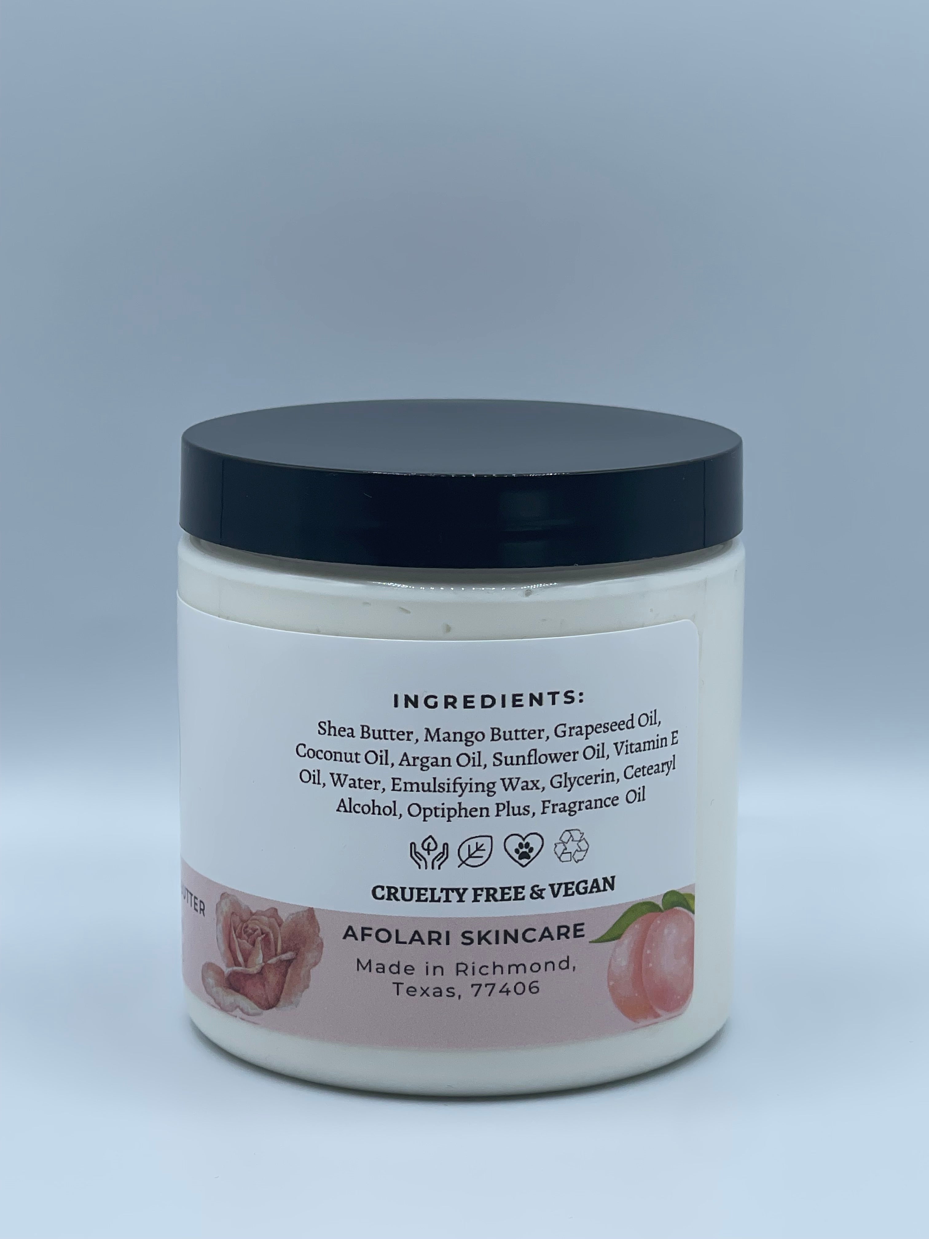 Peach Rose Body Butter | Natural Body Butter | Afolari