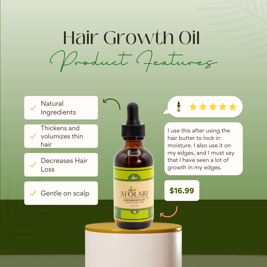 Hair Growth Oil | Organic Hair Oil | Afolari